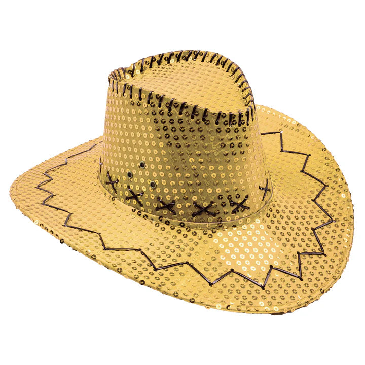 Cowboyhoed Goud Pailetten