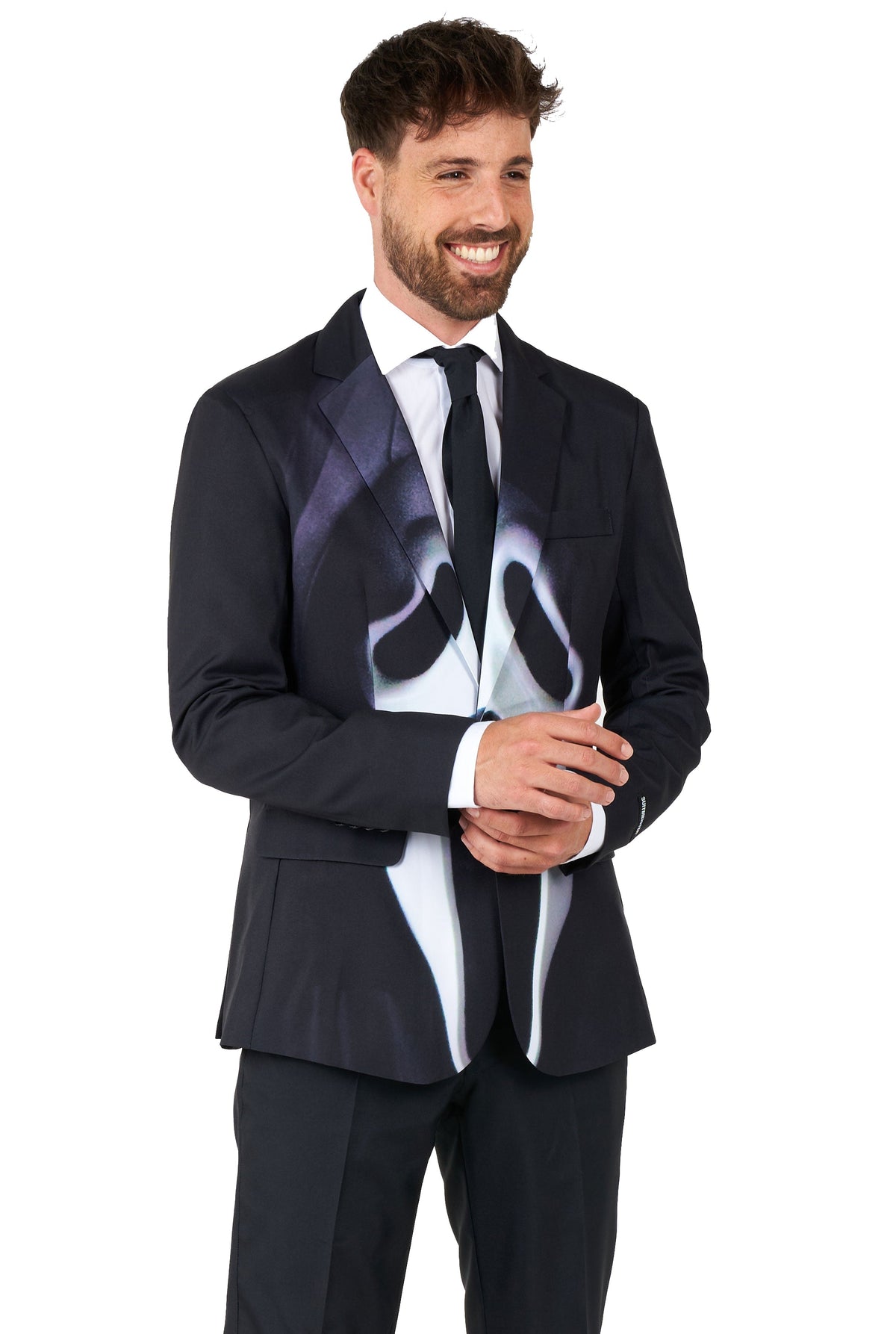 Suitmeister Ghostface heren kostuum voor Halloween