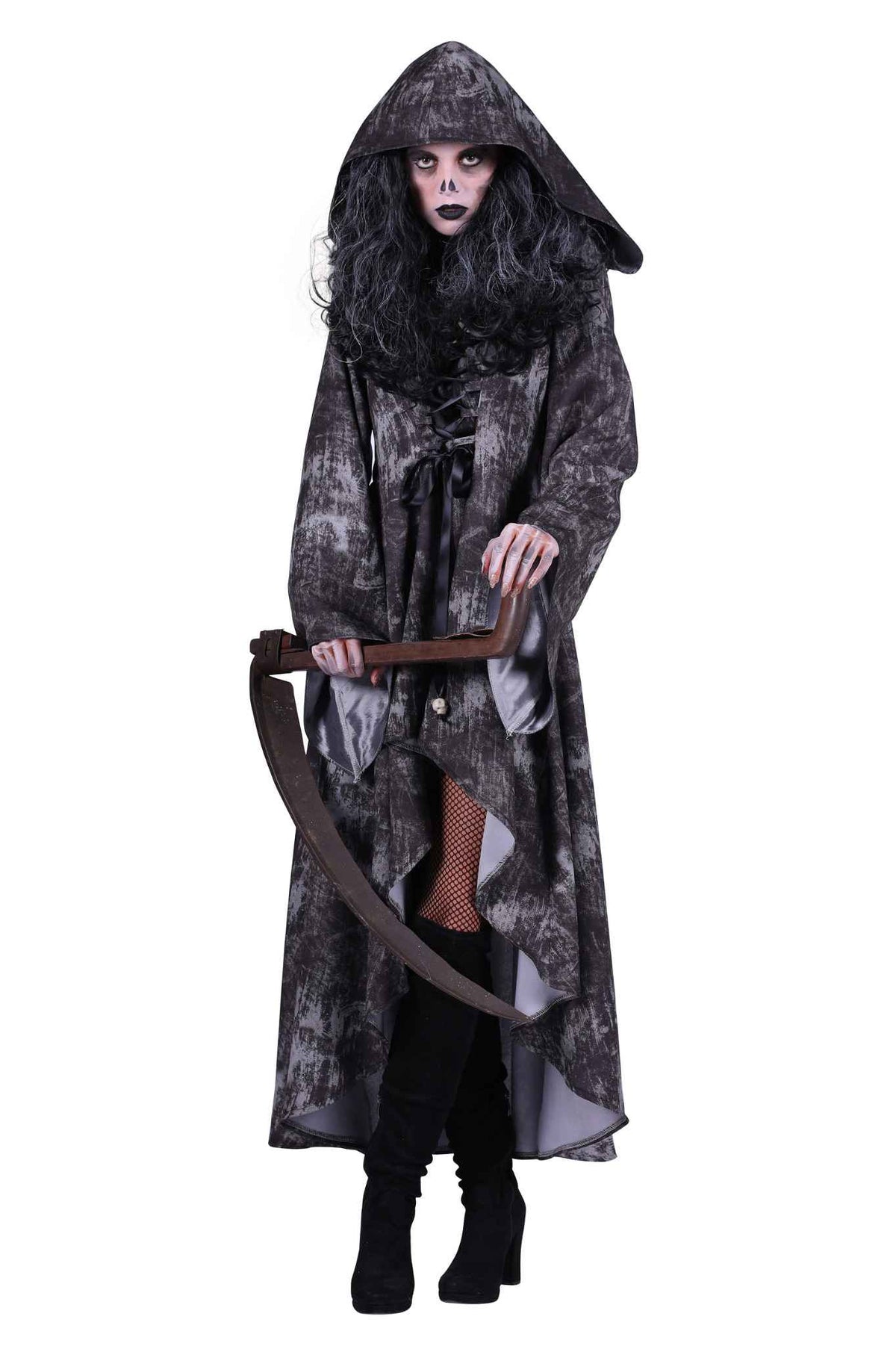 Dame Death Grim Reaper kostuum - voorkant