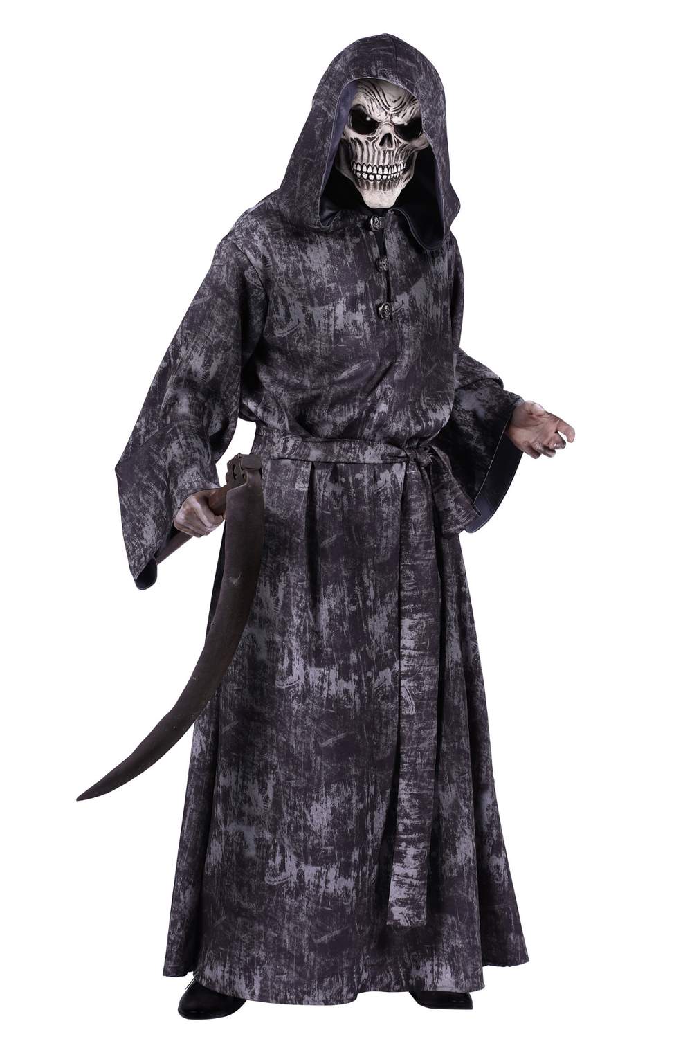Grim Reaper Death Kostuum grijs zwart heren