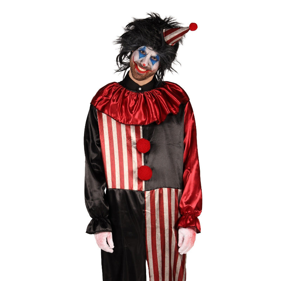 Halloween heren clownskostuum - zijkant