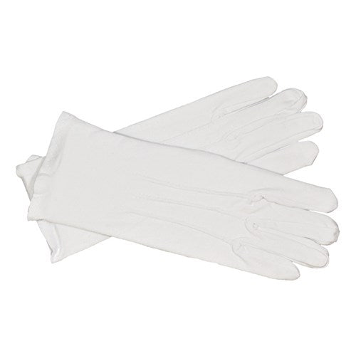 Witte handschoenen kort