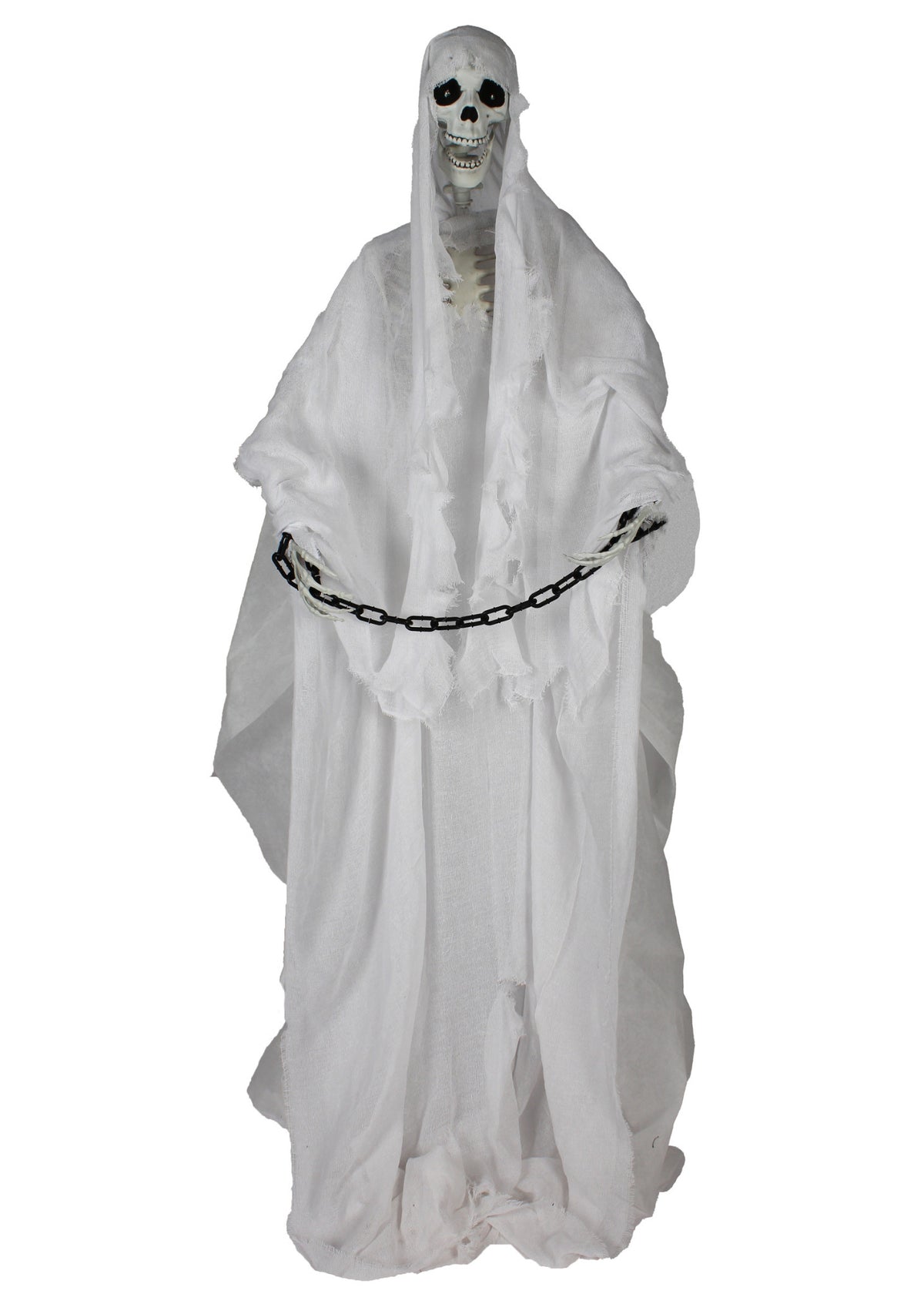 Halloween decoratie Prawling Jack wit en zwart - overzicht