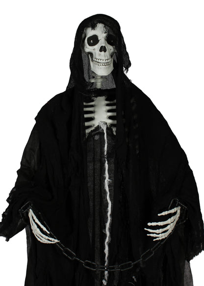 Halloween decoratie Prawling Jack zwart - detail