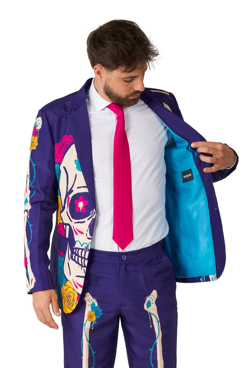 Suitmeister Sugar Skull Purple herenpak foto 04