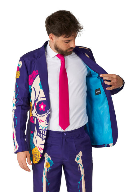 Suitmeister Sugar Skull Purple herenpak foto 04