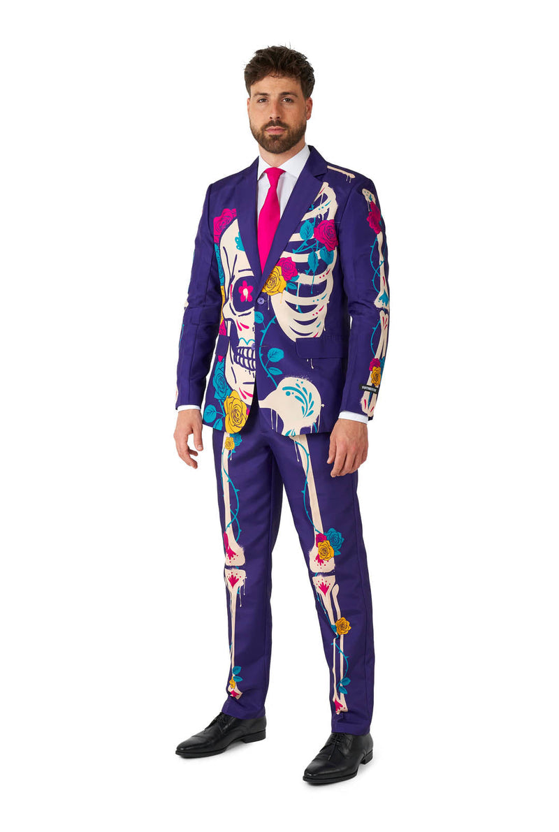 Suitmeister Sugar Skull Purple herenpak foto 05