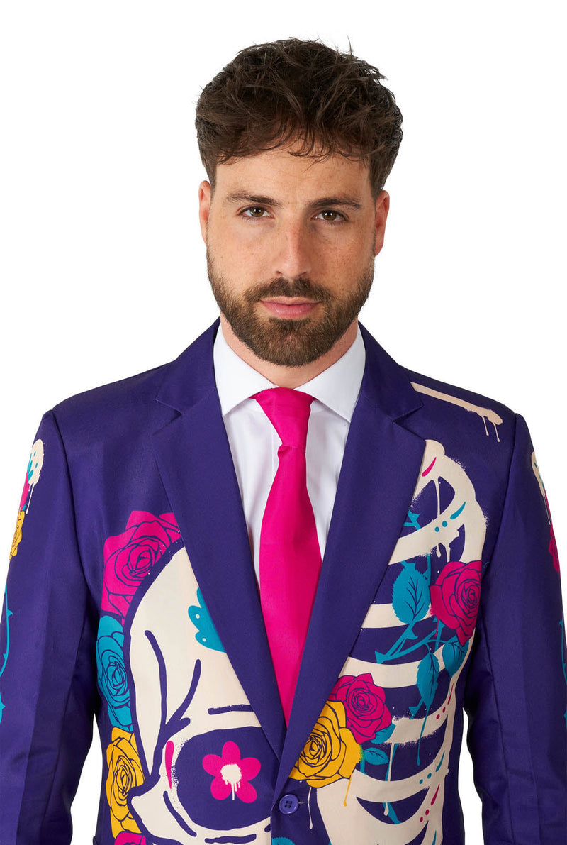 Suitmeister Sugar Skull Purple herenpak foto 10