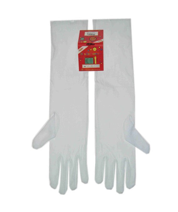 witte lange handschoenen