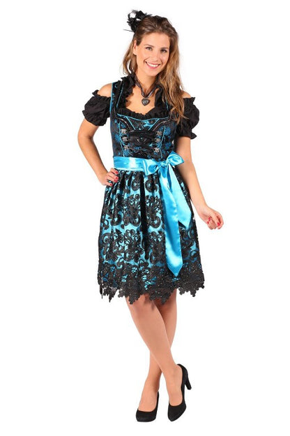 Dirndl Jurk Viktoria Turquoise Blauw