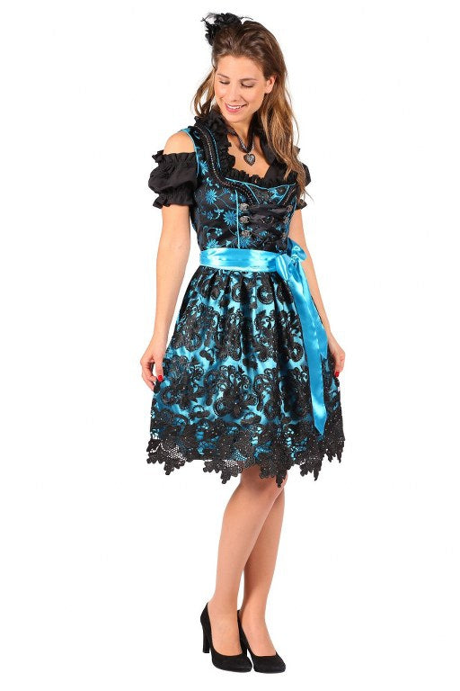 Dirndl Jurk Viktoria Blauw