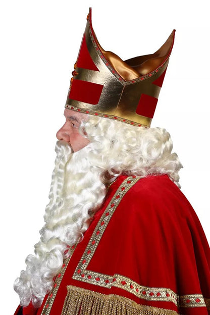 Sinterklaas baard met pruikeen snor