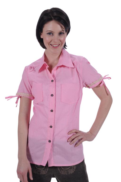 Tiroler blouse pink