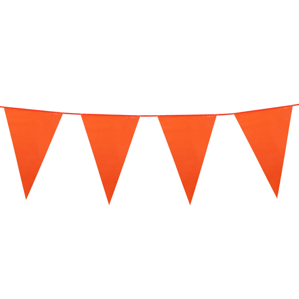 oranje puntvlaggenlijn 10  meter