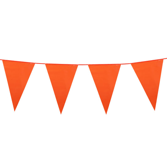 oranje puntvlaggenlijn 10  meter