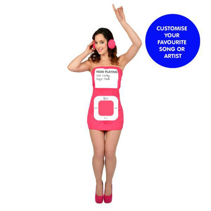 MP3 speler jurk pink