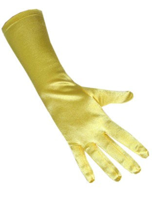 Gele handschoenen lang