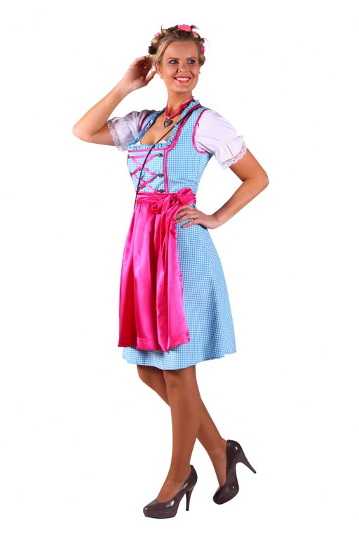 Dirndl Nina Turquioise Pink