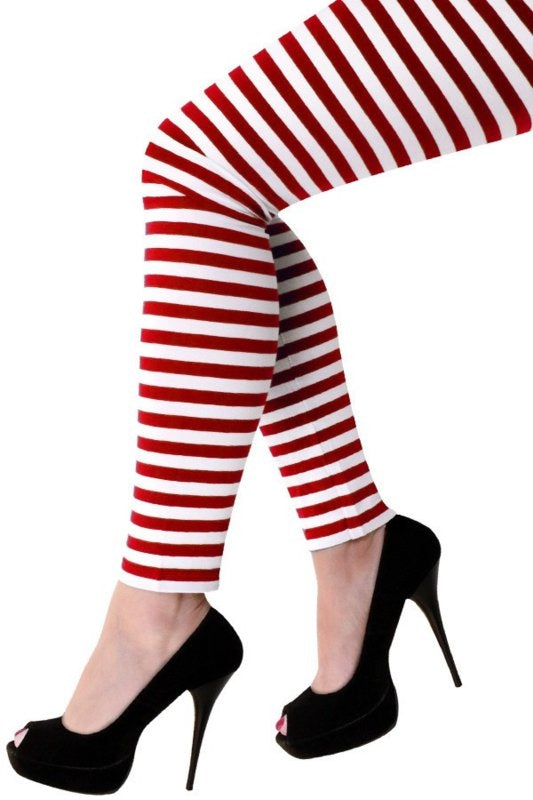 rood wit gestreepte legging