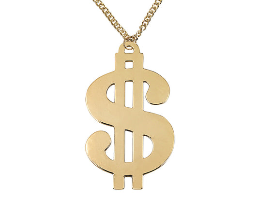 Mega Dollar ketting goud Gangster