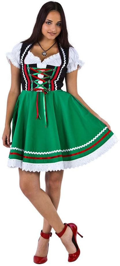 groene mini dirndl