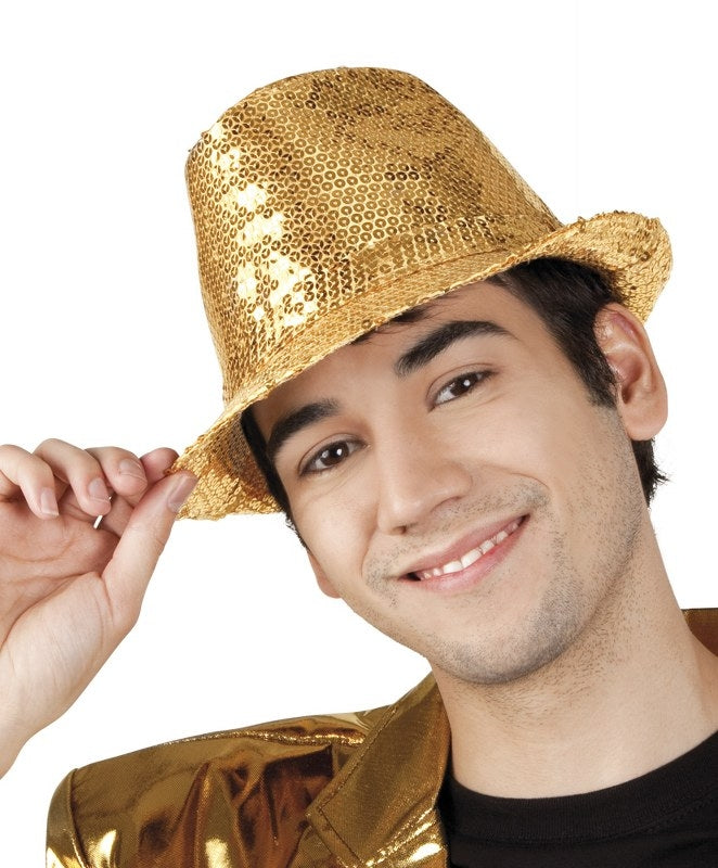 gouden popstar hoedje