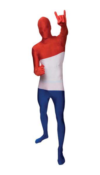 Morphsuit Holland rood-wit-blauw