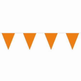 vlaggenlijn oranje puntvlaggen 10 meter
