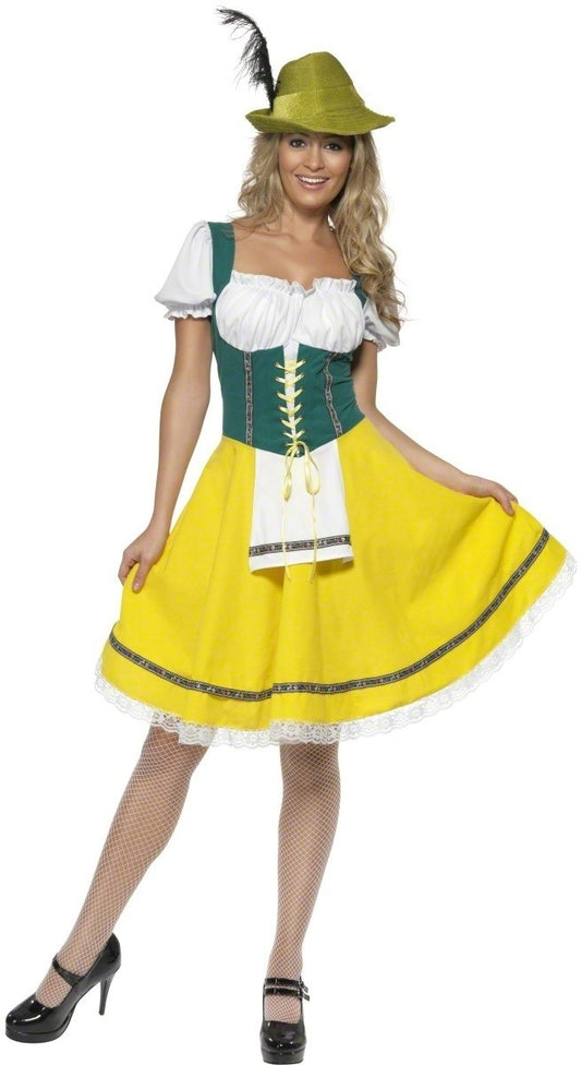 Dirndl half lang met schortje