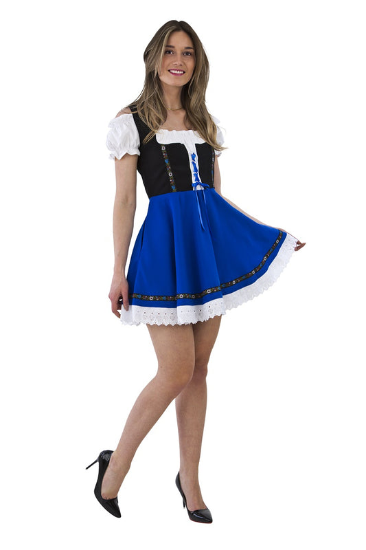 Tiroler jurk Gabi Blauw