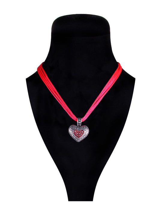 trachten sieraad hart rood