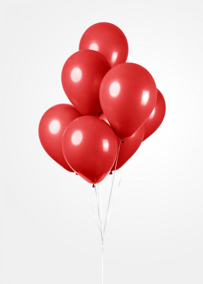 10 rode ballonnen