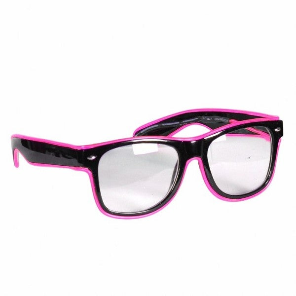 Roze ledbril lichtgevend