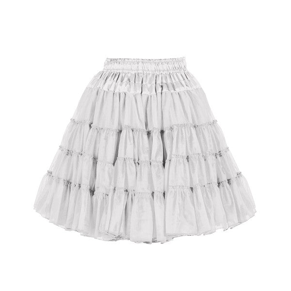 Petticoat luxe wit, 2-laags